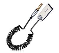 Baseus Adaptateur audio BA01 – Récepteur AUX Bluetooth 5,0 Jack 3,5 mm Noir