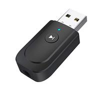 Adaptateur émetteur et récepteur Bluetooth Clé USB 3 en 1 Clé USB Bluetooth 5.0 Adaptateur Audio USB Émetteur récepteur avec câble Audio numérique de 3,5 mm, Petit et Efficace