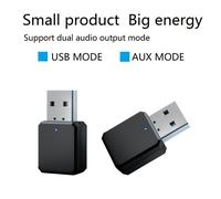 Adaptateur émetteur récepteur sans fil USB 5.1, double sortie, Bluetooth, pour voiture portable, appel mains libres