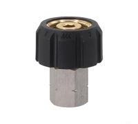 Adaptateur en acier inoxydable pour nettoyage sous pression, M22 12 mm/14 mm vers femelle 1/4"/3/8", anti-fuite et facile à utiliser (M22 14)