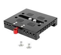 Adaptateur en alliage d'aluminium avec plaque à dégagement rapide, mécanisme de verrouillage facile, support de caméra professionnel pour filmer