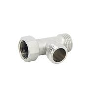 Adaptateur en forme de T, vanne de dérivation en acier inoxydable, salle de bain, pomme de douche, inverseur de robinet, convertisseur de buse de toilette