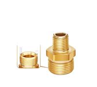 Adaptateur en laiton Adaptateur de nettoyeur haute pression M22 x 1,5 filetage mâle vers connecteur G1/4 pouce, raccord en laiton, tuyau réducteur pour