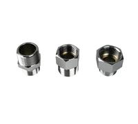 Adaptateur en laiton chromé, raccord de tuyau mâle femelle G1/2 "7/8" 3/8 "1/4", adaptateur en T for salle de bains, accessoires de Valve de dérivation de Bidet, 1 pièce (Color : Size F7M4)