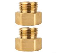 Adaptateur en laiton de qualité supérieure 1 1/16 femelle vers 3/4 GHT mâle pour jardinage haute performance (1 pièce)