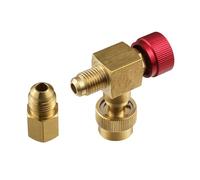 Adaptateur en laiton - Poignée sûre - Pour l'installation de vannes de commande de liquide frigorigène anti-fuite dans les systèmes de refroidissement R22-R410