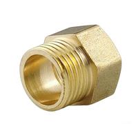 Adaptateur en laiton pour conduite de gaz conçu pour une connexion sécurisée entre les sources de gaz et les appareils électroménagers, y compris les cuisinières, les barbecues et les tables de