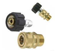Adaptateur en laiton pour m22 15 mm vers prise Quick Connect 3/8" (M22 14 | Pour m22 14 mm vers 3/8", prise rotative, connexion facile, pour tuyaux et pompes
