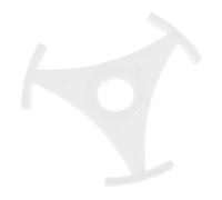 Adaptateur en Plastique Triangle Blanc Platine Vinyle
