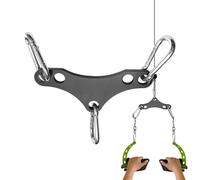 Adaptateur en pour Machine À Câble Connecteur de poulie Fitness Robuste | D'adaptation En Acier Double À Simple Poulie Avec 2 Crochets Pour Exercices Dos Et Biceps En Gym Maison Dortoir