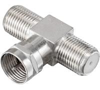 Adaptateur en T 2 prises 2 voies/ 5-2400 MHz-Analogique et numérique-Sat DVB-S DVB-S DVB-S2 FM FM-Adaptateur antenne DVB-C 3XF femelle 2x F-Buchse 1xF-Stecker galvanisé