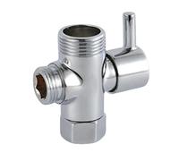 Adaptateur en T 3 voies pour robinet de douche, inverseur, chrome poli, adaptateur de remplacement pour pommeau de douche, accessoires de salle de bain, 20 x 20 x 26 mm, 1 pièce