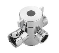 Adaptateur en T for vanne de dérivation 3 voies G1/2 po for douche, connecteur de robinet en laiton, séparateur d'eau for robinet de salle de bain(Type B)