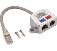 Adaptateur en T Helos Cat 5e ISDN/ISDN Cable-Sharing Adapter 0,15m