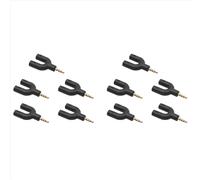 Adaptateur en U 10x avec double prise casque 3,5 mm, câble audio, répartiteur et microphone 2 en 1, connecteur pivotant pour Android