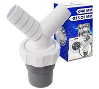 Adaptateur en Y pour Double Evacuation Machine a Laver et Tuyau Evacuation Lave Vaisselle avec Sortie pour Tuyau Ø40 mm et Entrée Ø18-23 mm - Garantie de 10 Ans - MONTERAL