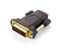 Adaptateur Equip 118908 DVI (24+1) Mâle vers HDMI A Femelle, Contacts Or, Résolution 1920x1200, Noir, 44x55x17mm