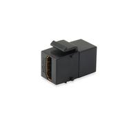 Adaptateur Equip 769402 HDMI Femelle/Femelle Plaqué Or Boîtier ABS Noir 29.4x14.6x19.6mm CE - Adaptateur genre HDMI vers HDMI