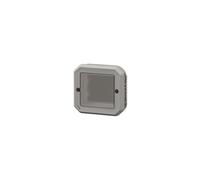 Adaptateur étanche Plexo IP55 pour fonction Mosaic - finition gris avec membrane souple - 069587L - Legrand
