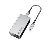Adaptateur Ethernet 10G, USB 4 vers 10G Base-T Thunderbolt 3/4, adaptateur Ethernet USB-C 10 Go, RJ45 LAN 10 Gbit/s, boîtier en alliage d'aluminium, contrôle de la température du ventilateur