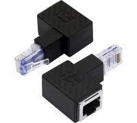 Adaptateur Ethernet Cat5E/Cat6 Rj45¿Pack De 2 Adaptateur Ethernet Rj45/8P8C Mâle À Femelle À Angle Droit À 90 Degrés Prenant En Charge Cat6/Cat5E(Bas)