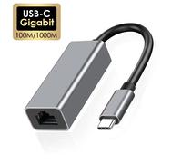 Adaptateur Ethernet externe USB C 100/1000Mbps, carte réseau de Type C vers RJ45 LAN, câble Internet filaire pour MacBook PC Windows 7 8 10 1000M 2 in 1