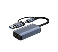 Adaptateur Ethernet Gigabit USB Type-C 1000 Mbit/S RJ45 pour Transfert de Données, pour Ordinateur Portable, Disque Dur, Console de Jeu.