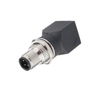 Adaptateur Ethernet M12 vers RJ45 femelle, extension, 4 cœurs, type D, 8 cœurs, type X, type A, étanche(M12 revolution to RJ45 straight 4 core)