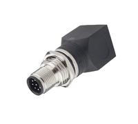 Adaptateur Ethernet M12 vers RJ45 femelle, extension, 4 cœurs, type D, 8 cœurs, type X, type A, étanche(M12 revolution to RJ45 straight 8 core)