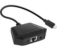 Adaptateur Ethernet Micro Usb,Adaptateur Micro Usb 2.0 Vers Rj45 Ethernet Avec Prise Audio 3,5 Mm,Transfert Rapide À 100 Mbps/Soutien À Plusieurs Système Pour Appareils F-Ire Tv Stick