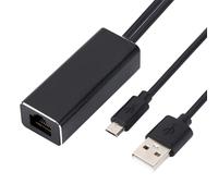 Adaptateur Ethernet pour Fire TV Stick & Chromecast, Micro USB vers RJ45 LAN Network Adapter 100Mbps Ethernet Adapter