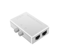 Adaptateur Ethernet RJ45 1000Mbps 1 entrée 2 sorties,répartiteur,connecteur LAN Cat 6 rj45,commutateur,couremplaçant pour PC,ordinateur portable,TV Box,routeur - Type 100Mbps Splitter W #A
