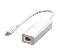 Adaptateur Ethernet RJ45 blanc pour Ordinateur Windows et Macbook, 1000 Mbps