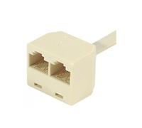 Adaptateur ethernet rj45 mâle vers 2 x femelle 15cm non blindé (câblage réseau)