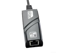 Adaptateur Ethernet USB 2.0 vers RJ45 avec câble et périphérique réseau sans pilote pour une meilleure stabilité du réseau 100 m