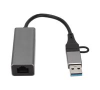 Adaptateur Ethernet USB avec protection contre les surtensions, convertisseur réseau doté d'une puce Realtek et de la technologie de négociation