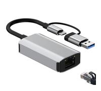 Adaptateur Ethernet USB C USB 3.0 RJ45 Gigabit 1000 Mbps Aluminium