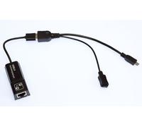 Adaptateur Ethernet USB pour Fire de 2e génération, 4K et 4K MAX Firesticks - Connexion Internet filaire jusqu'à 100 Mbps avec câble micro USB OTG (pas pour Roku)