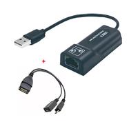 Adaptateur Ethernet USB2.0 vers RJ45 100Mps,avec câble OTG,adaptateur réseau LAN avec indicateur LED pour clé TV Amazon Fire