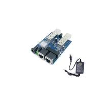 Adaptateur Ethernet vers fibre optique 10/100/1000M 2 RJ45 UTP 2 SFP 40KM Gigabit Convertisseur de média