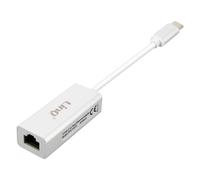 Adaptateur Ethernet vers USB-C Connexion Rapide Design Compact LinQ Argent