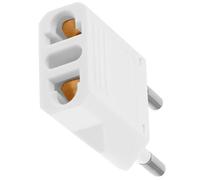 Adaptateur Européen 6a 220v Multifonction pour Voyages d'affaires | Cuivre Blanc, Conversion de Prises, Compatible Déplacements Europe, Format Compact pour Bureau et Hôtel