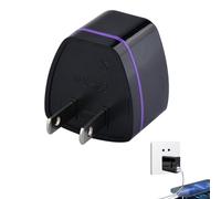 Adaptateur européen de voyage - De nous à l'Europe, prise universelle 2 broches, 110-250V, 50/60Hz, convertisseur portable robuste pour l'Espagne, l'Italie, la France, l'Allemagne et la plupart des