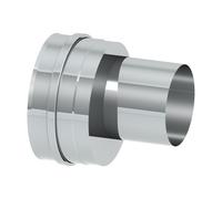 Adaptateur excentrique - simple paroi - Tecnovis TEC-EW-CLASSIC 80 mm / 100 mm