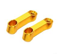 Adaptateur Extension pour moto Argent Adaptateur Extension pour(gold) | Alliage aluminium pour durable, résistant pour usure, couleur , filetage 10mm, paire de 2