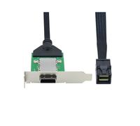Adaptateur Externe SAS HD SFF-8088 26P PCBA Femelle avec Support à Profil Bas Vers SAS SFF-8643 12 Gbit/S Externe 100 Ohm A