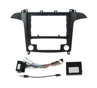 Adaptateur Façade Cadre Cadre Fascia D'autoradio De 9 Pouces pour Ford S-Max S Max 2006-2015, Kit D'installation Audio du Tableau Bord, Câble Panneau Et Canbus