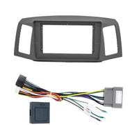 Adaptateur Façade D'autoradio 10,1 Pouces pour Jeep pour Grand pour Cherokee 2004-2007 Android Kit Garniture Tableau Bord DVD WEFOLCC(Frame Cable canbus)