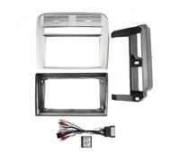 Adaptateur Façade D'autoradio 9 Pouces Boîtier Canbus Kit Montage Tableau Bord pour Fiat pour Grand pour Punto 2005-2009 pour Linea 2007 +(Argent,Full Set)