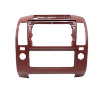Adaptateur Façade D'autoradio Android Kit Fixation pour Tableau Bord pour Nissan pour Navara D40 pour Frontier pour Pathfinder 2004-2014 9 Pouces(Frame Red)